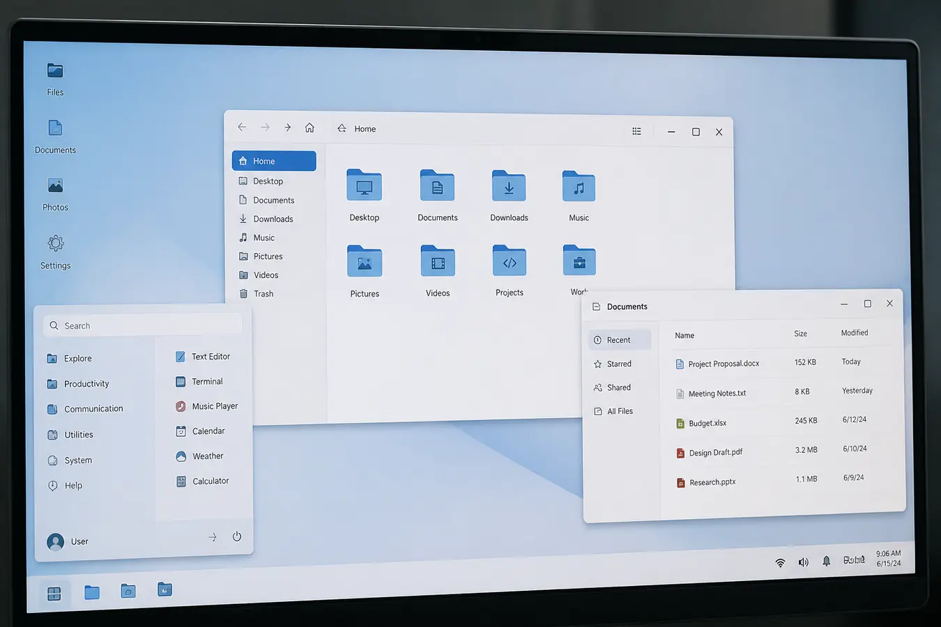 Computer screen showing an operating system desktop